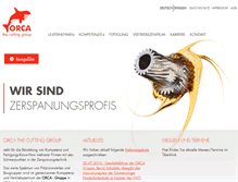 Tablet Screenshot of orca-grp.de